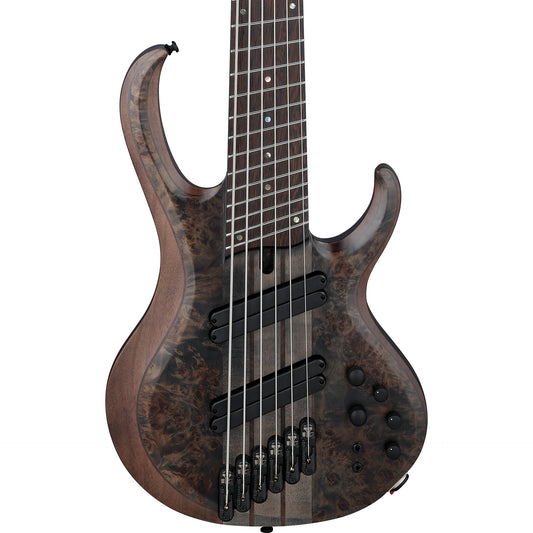 Ibanez BTB806MSTGF BTB Standard 6-String Electric Bass, Transparent Gray Flat w/ Case