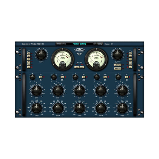 Nomad Factory Blue Tubes Equalizer PEQ5B Plug-In