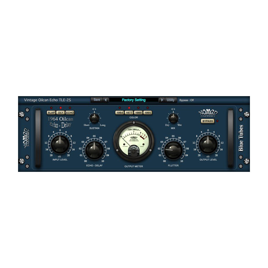 Nomad Factory Blue Tubes OilCan Echo TLE2S Plug-In