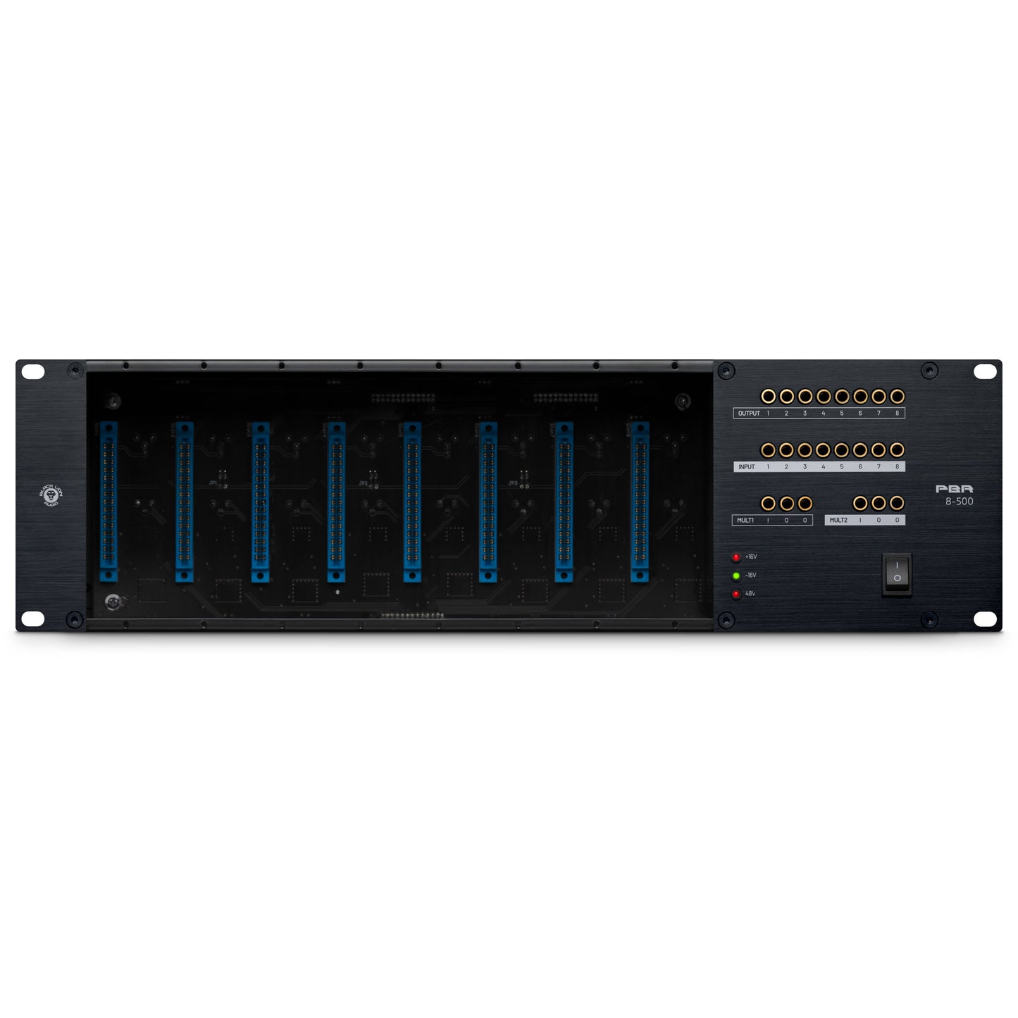 Black Lion Audio PBR 8-500 - 500-Series 8-Slot Rack/PSU with Built-in Patchbay