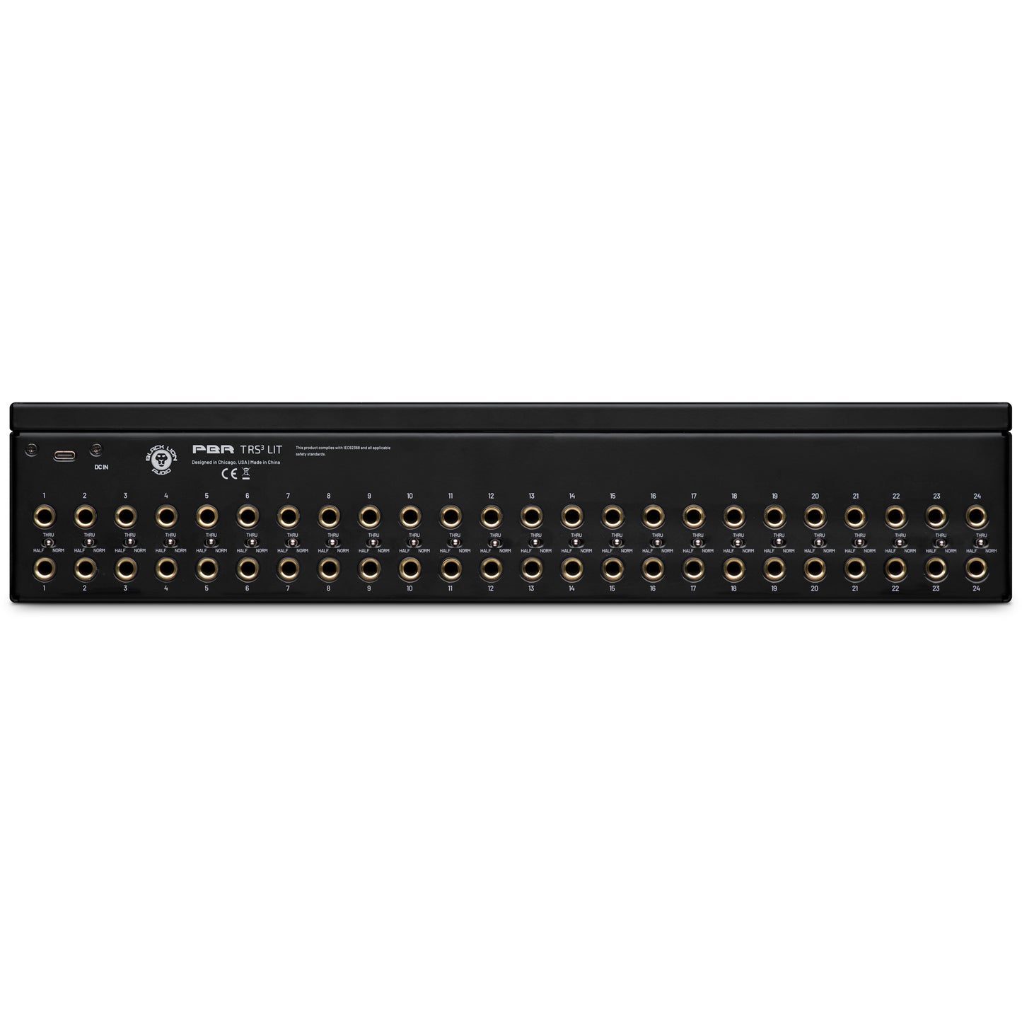 Black Lion Audio PBR TRS3 LIT - 3 Way TRS Patchbay with Programmable LED