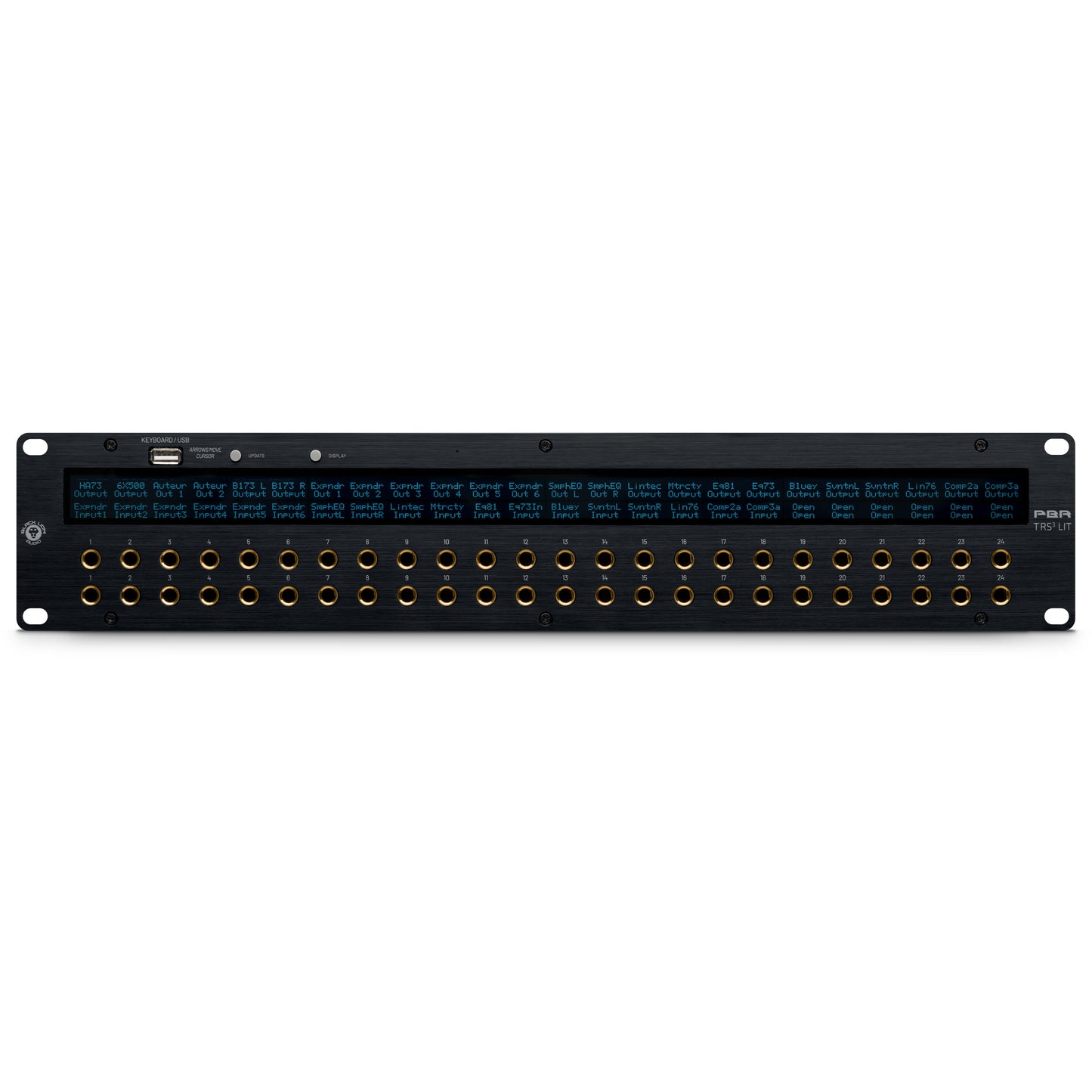 Black Lion Audio PBR TRS3 LIT - 3 Way TRS Patchbay with Programmable LED