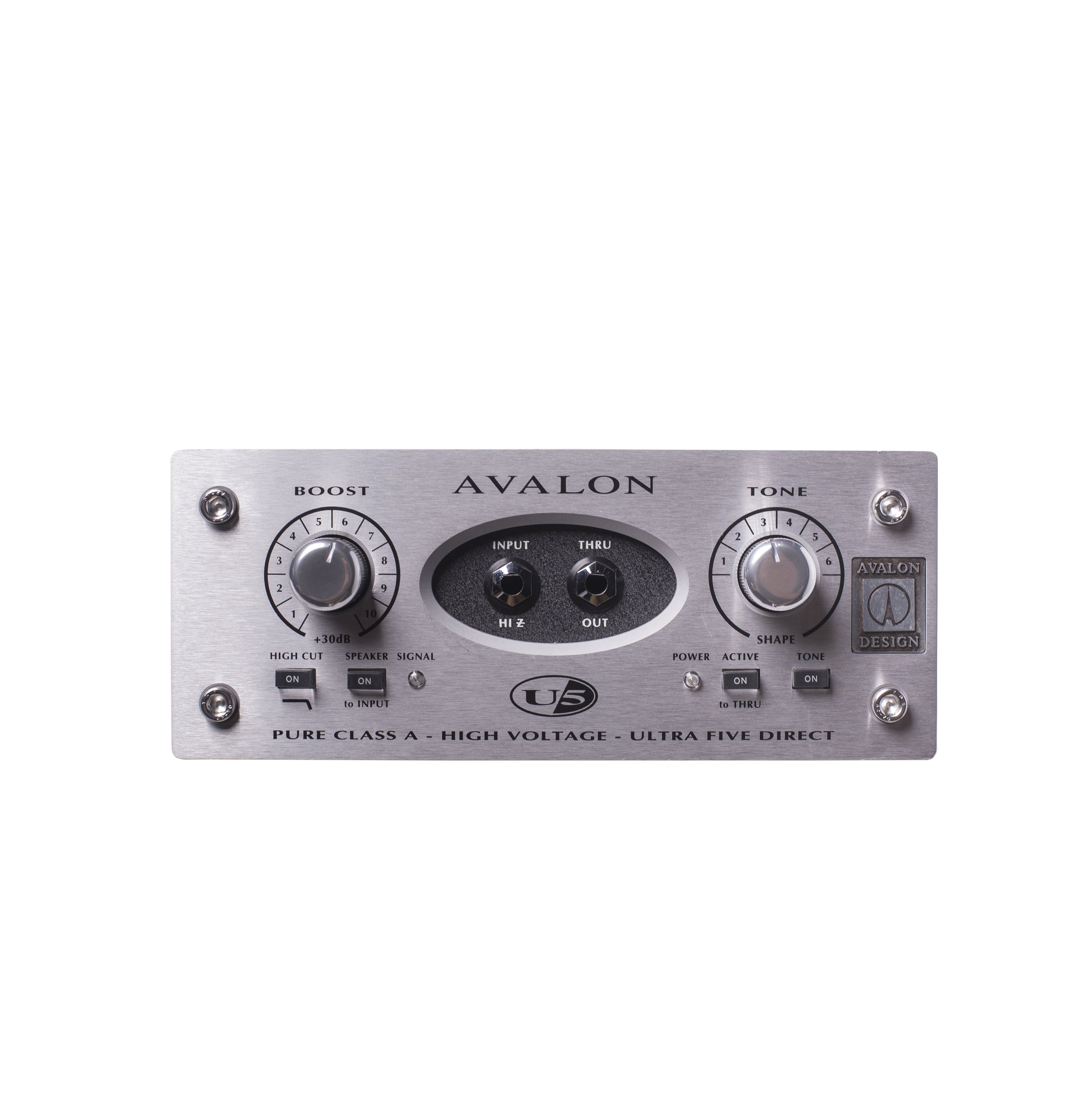 Avalon U5 Single-Channel High Voltage Instrument DI Preamp – Alto