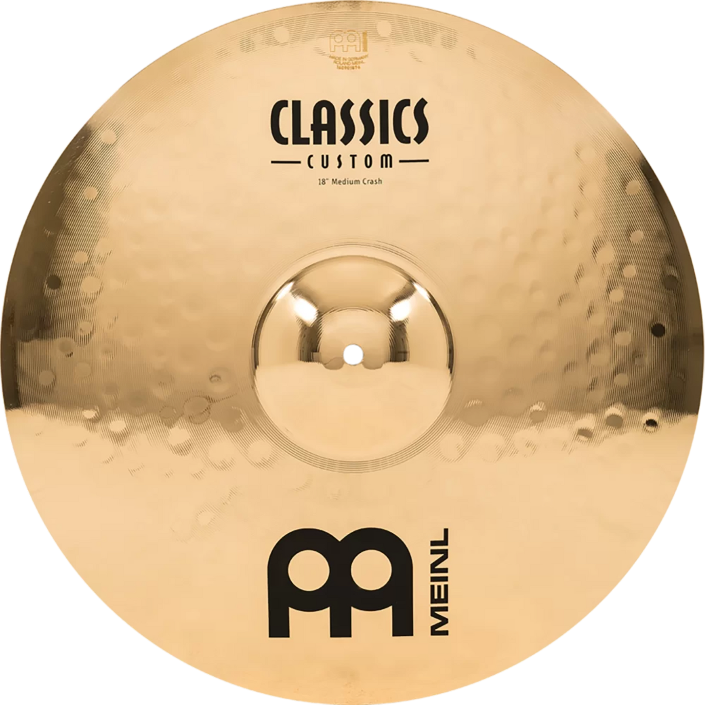 Meinl 18” Classics Custom Brilliant Medium Crash Cymbal