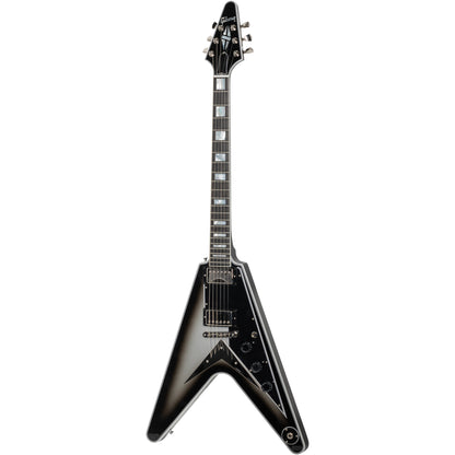 Gibson Flying V Custom Electric Guitar - Ebony Fingerboard, Silverburst Gloss