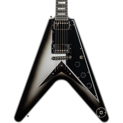 Gibson Flying V Custom Electric Guitar - Ebony Fingerboard, Silverburst Gloss