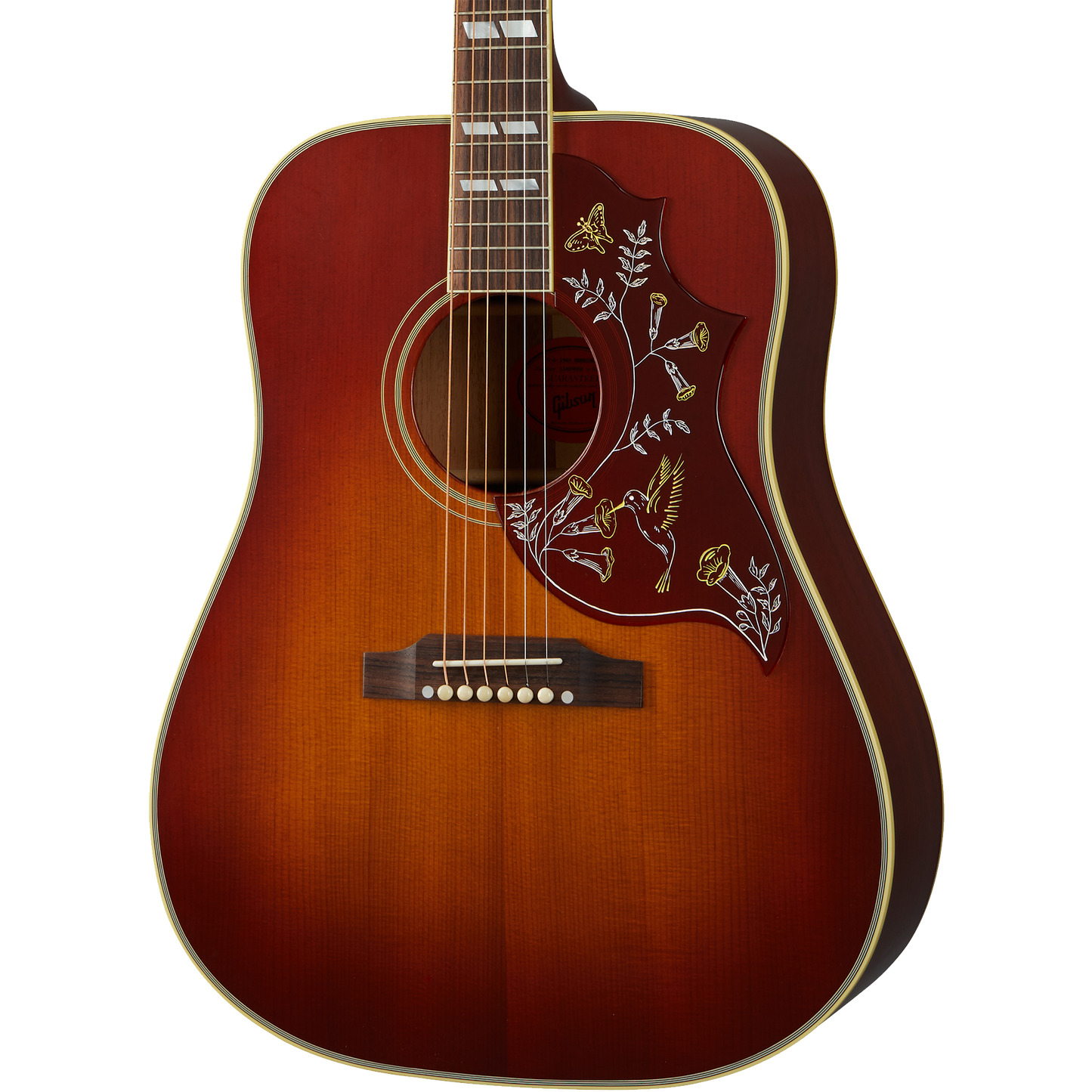 Gibson 1960 Hummingbird Fixed Bridge Acoustic Guitar, Heritage Cherry Sunburst