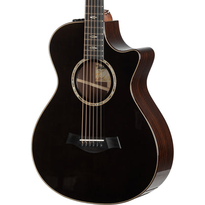 Taylor Custom Grand Concert 12-Fret Acoustic Electric Guitar - Charcoal Black