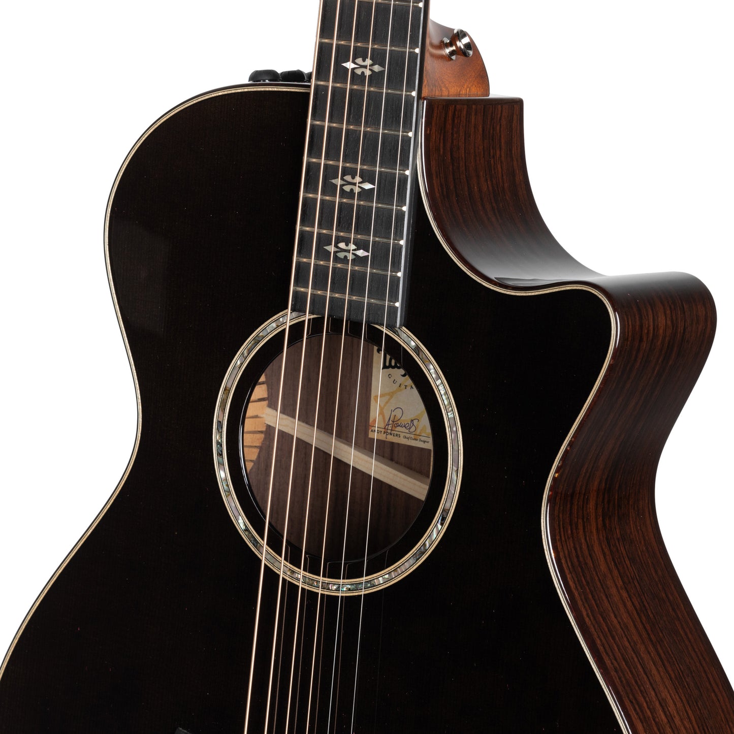 Taylor Custom Grand Concert 12-Fret Acoustic Electric Guitar - Charcoal Black