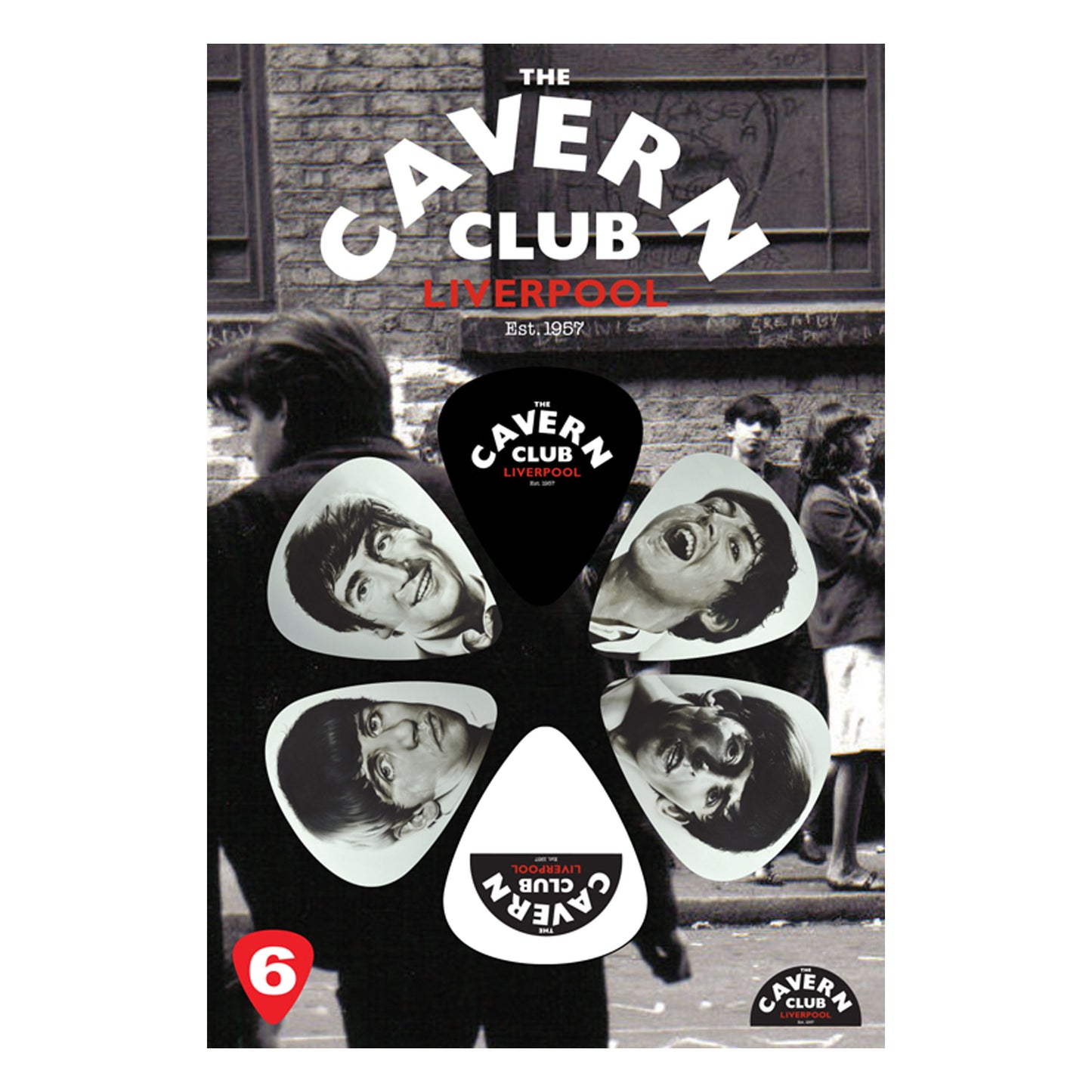 Cavern Club Beatles Icon Picks (6) Medium CVP62