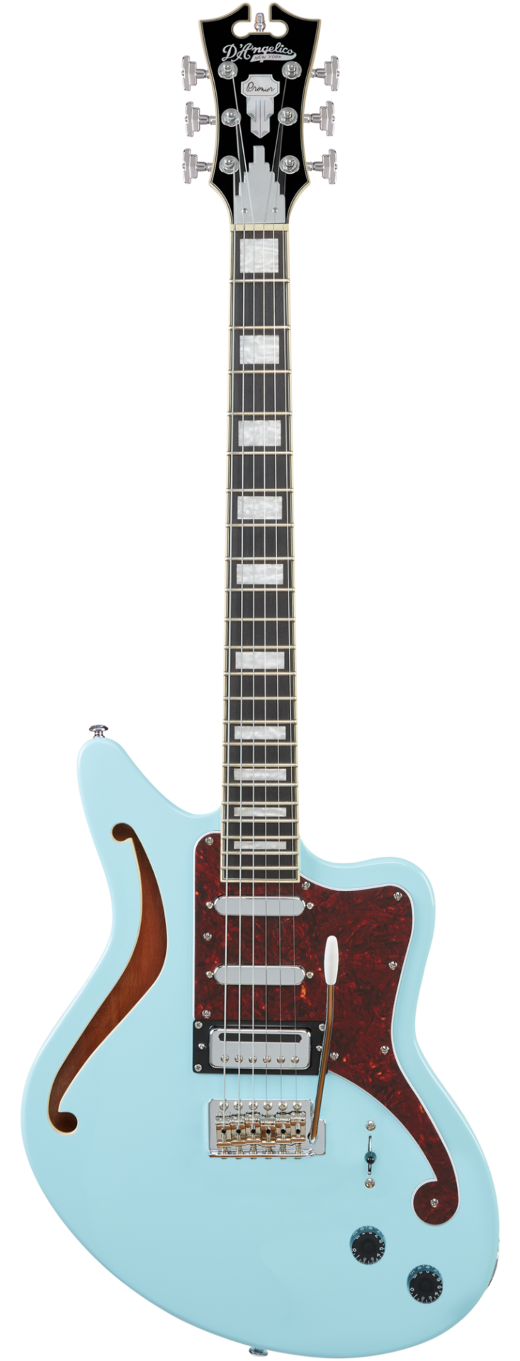 D’Angelico Premier Bedford SH Semi Hollow Electric Guitar - Sky Trem Blue