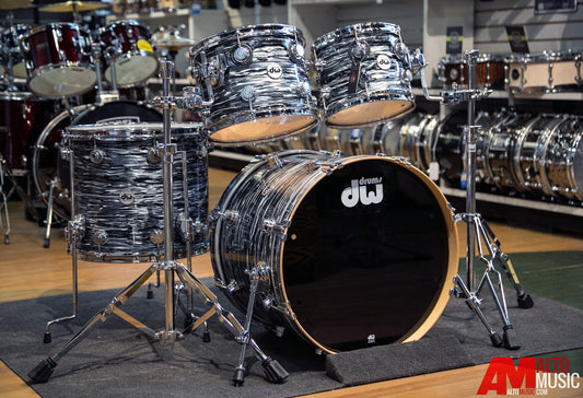 Drum Workshop Collector's Series 4pc Birch Shell Drumset in Black Oyster Finish DRFP0026BBO