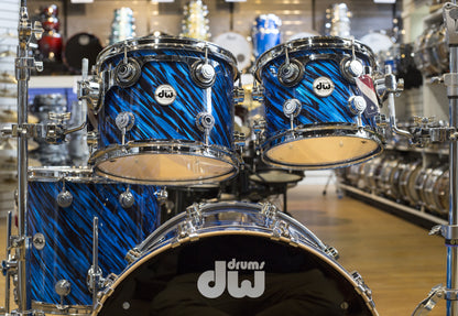 DW Collectors Series 4 Piece Shell Kit In Twisted Blue Oyster (DRFP224C063)