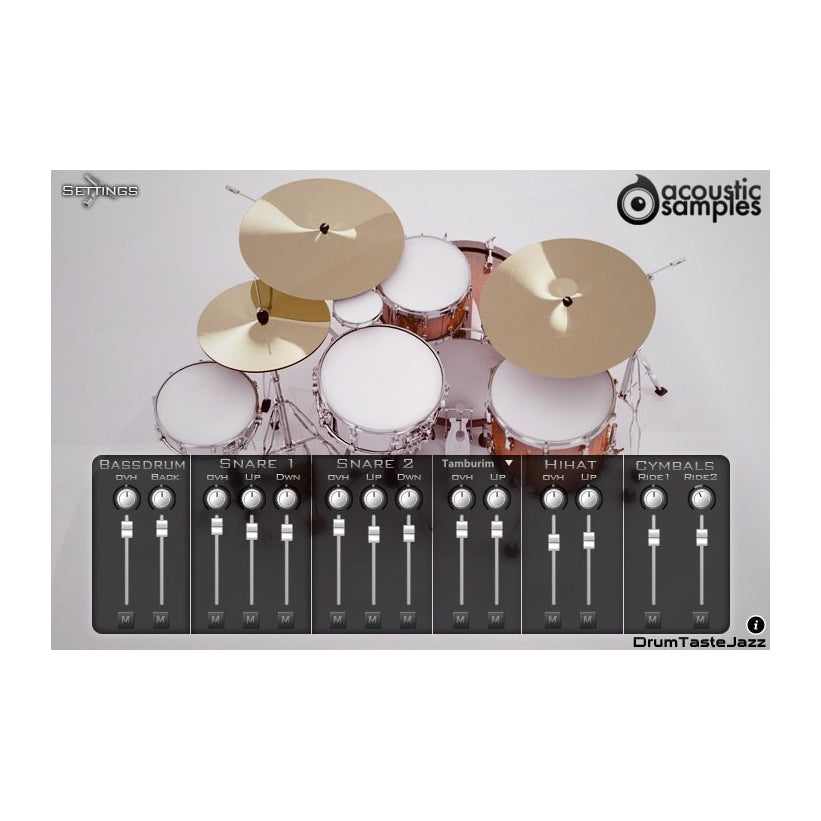 Acousticsamples DrumTasteJazz Virtual Instrument