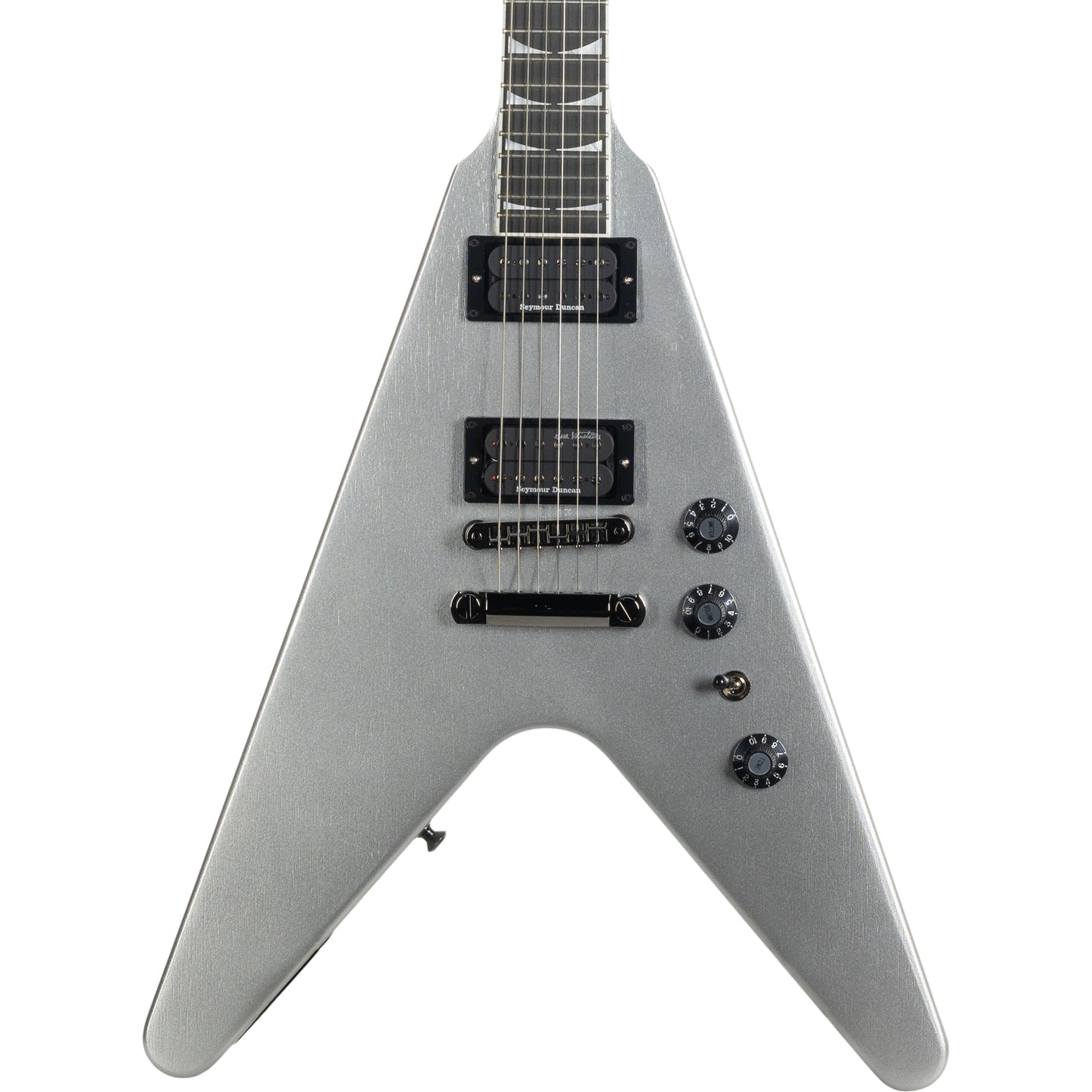 Gibson Dave Mustaine Flying V EXP Electric Guitar - Metallic Silver