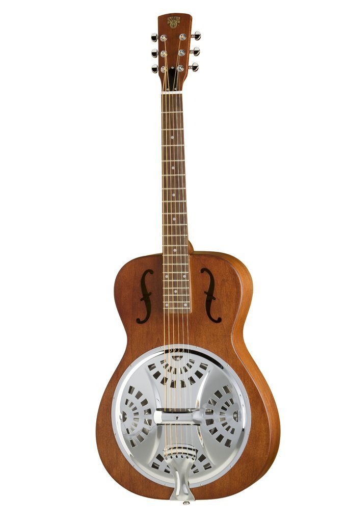 Dobro Hound Dog Round Neck Dobro Guitar Vintage Brown