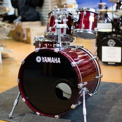 Yamaha Absolute Birch Custom 4pc Drum Set in Wine Red (E4733)