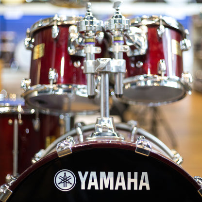 Yamaha Absolute Birch Custom 4pc Drum Set in Wine Red (E4733)