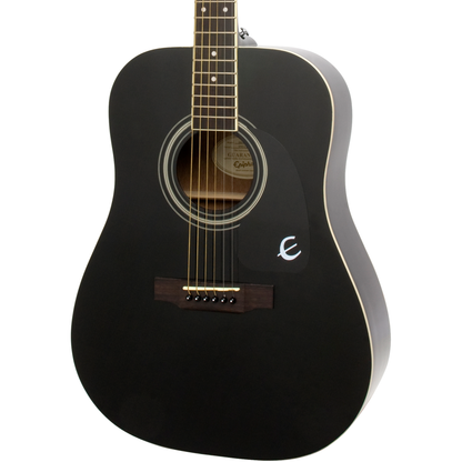 Epiphone DR-100 Songmaker Acoustic Dreadnought Guitar, Ebony