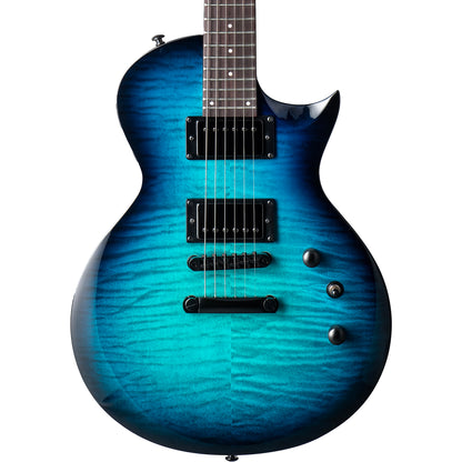 ESP LTD EC-200DX Flamed Maple Electric Guitar, Blue Burst