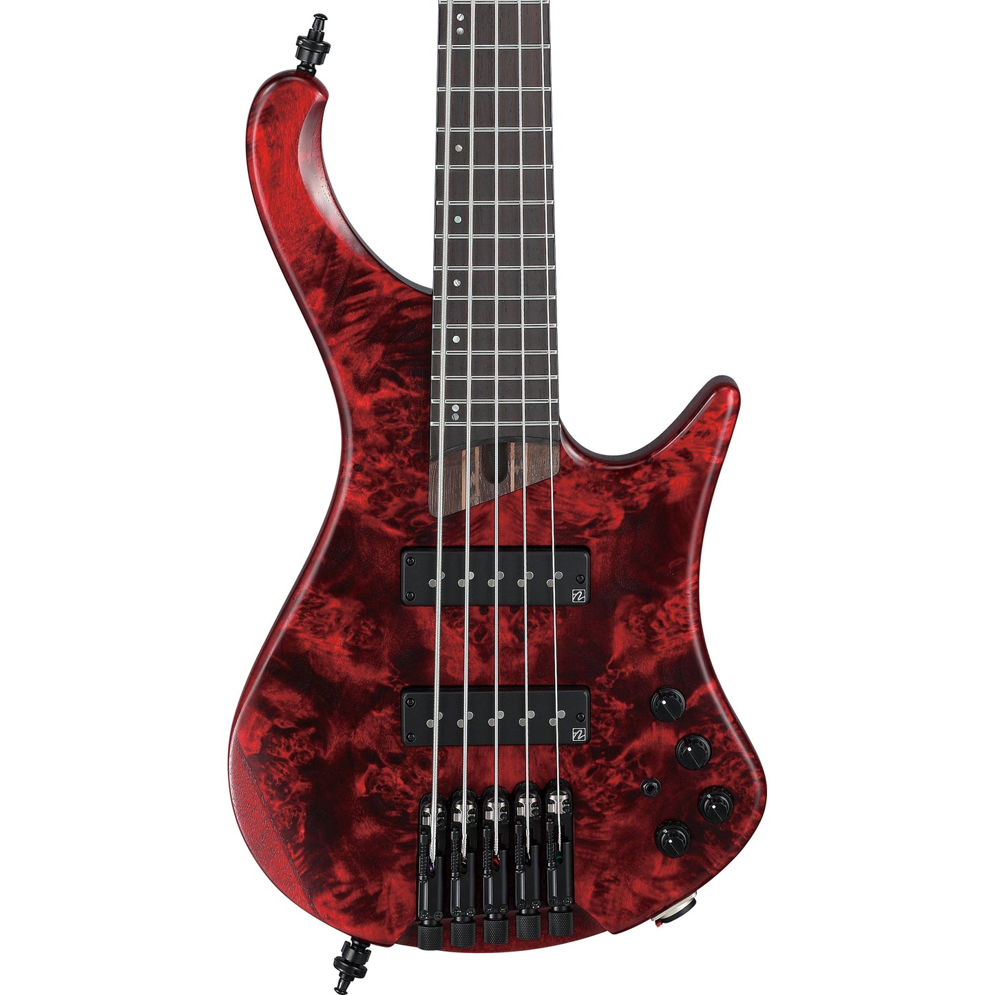 Ibanez EHB1505SWL EHB Ergonomic Headless 5-String Electric Bass, Stained Wine Red Low Gloss