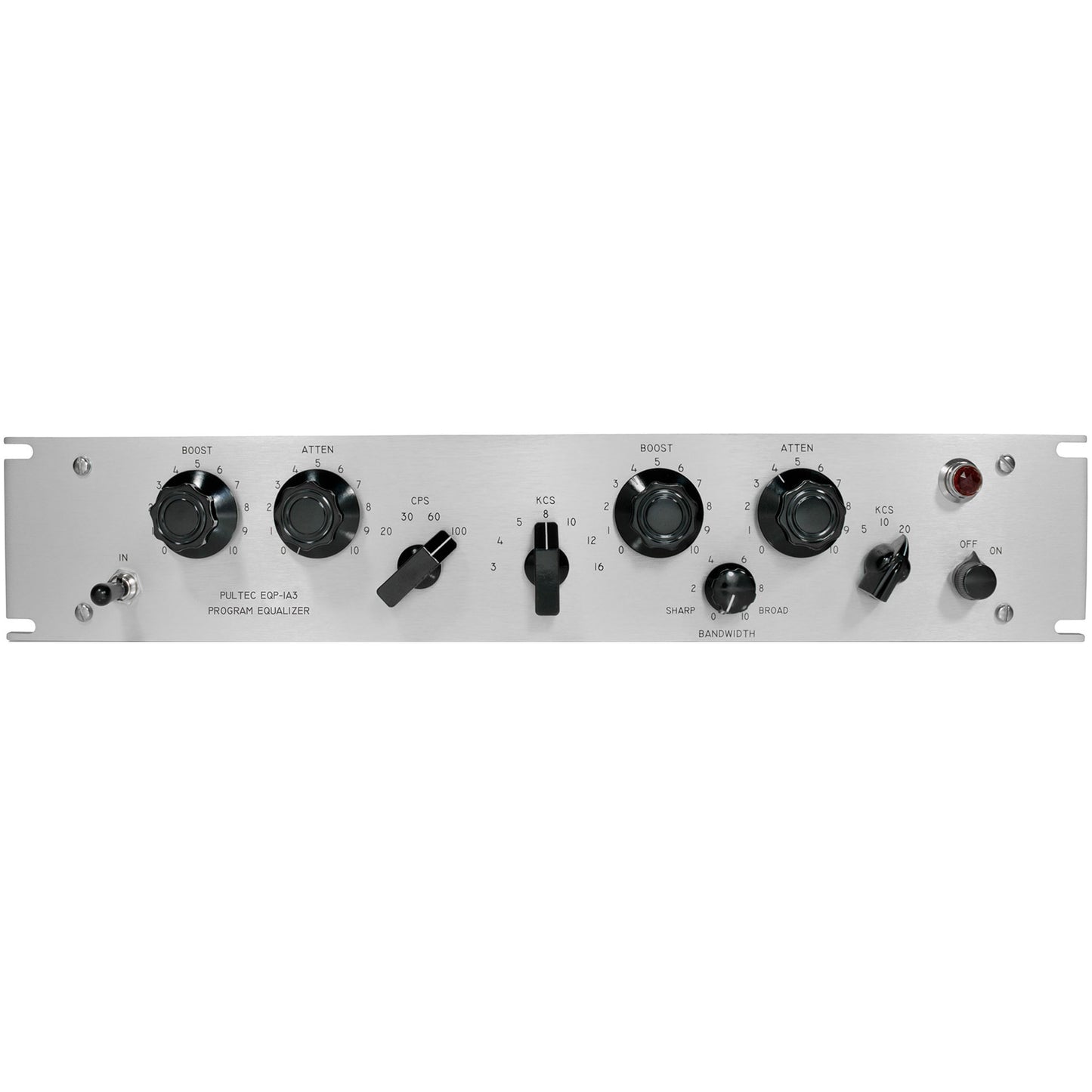 Pultec EQP-1A3-SS Solid State Equalizer with API Gain Stage, Silver Faceplate