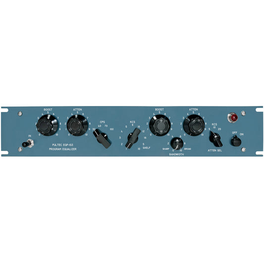 Pultec EQP-1S3-SS Solid State Equalizer 2U with API Gain Stage, Blue Faceplate