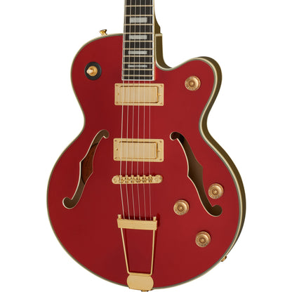 Epiphone Uptown Kat ES Semi Hollow Electric Guitar, Ruby Red Metallic