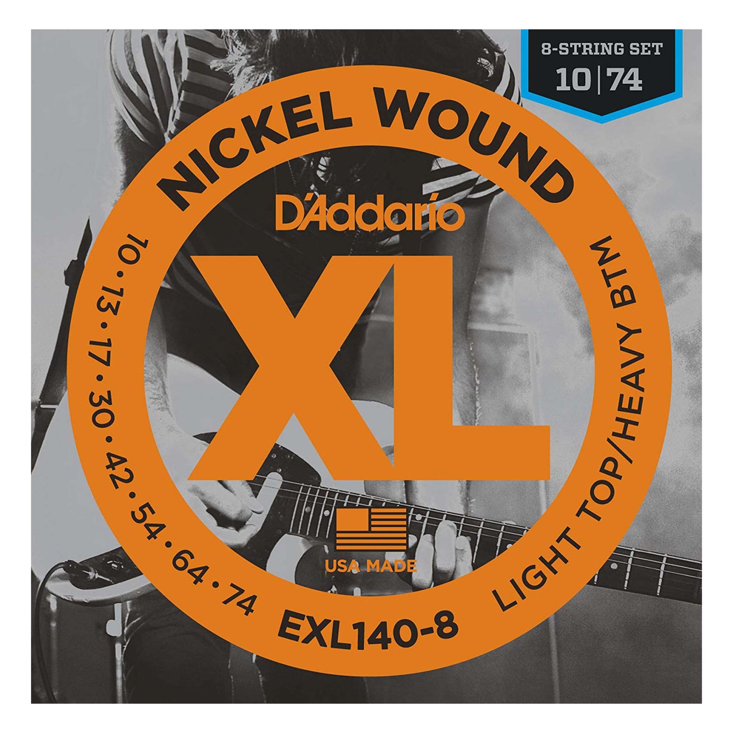 D'Addario EXL140-8 8-String Nickel Wound Electric Guitar Strings