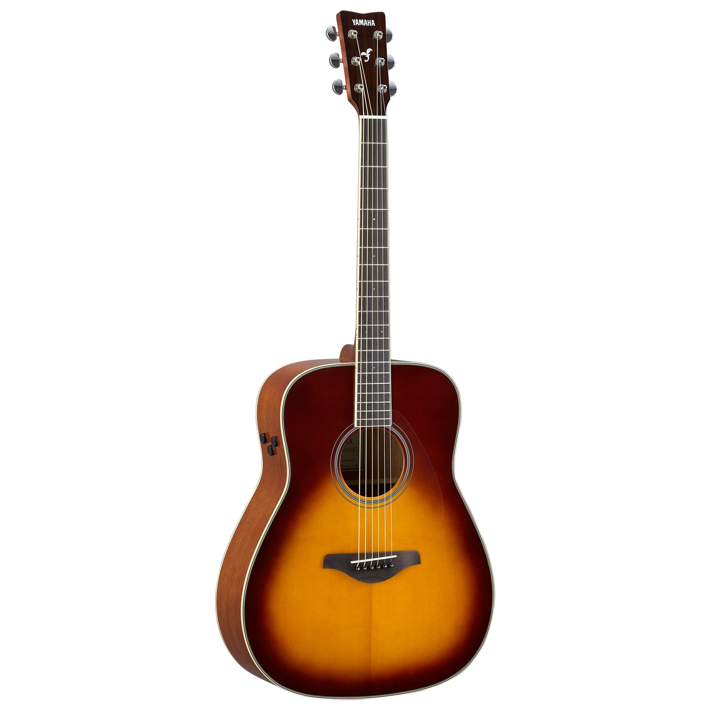 Yamaha FG Series TransAcoustic Folk Body Acoustic Electric Guitar in Sunburst