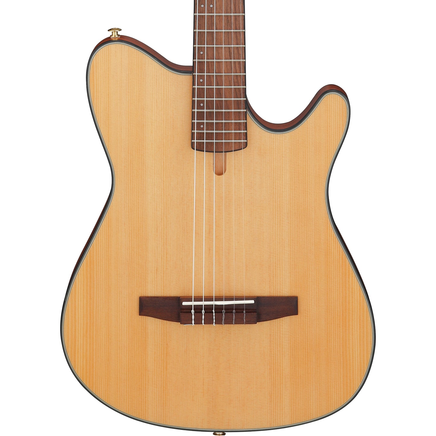 Ibanez FRH10NNTF FRH Thinline Nylon Acoustic-Electric Guitar, Natural