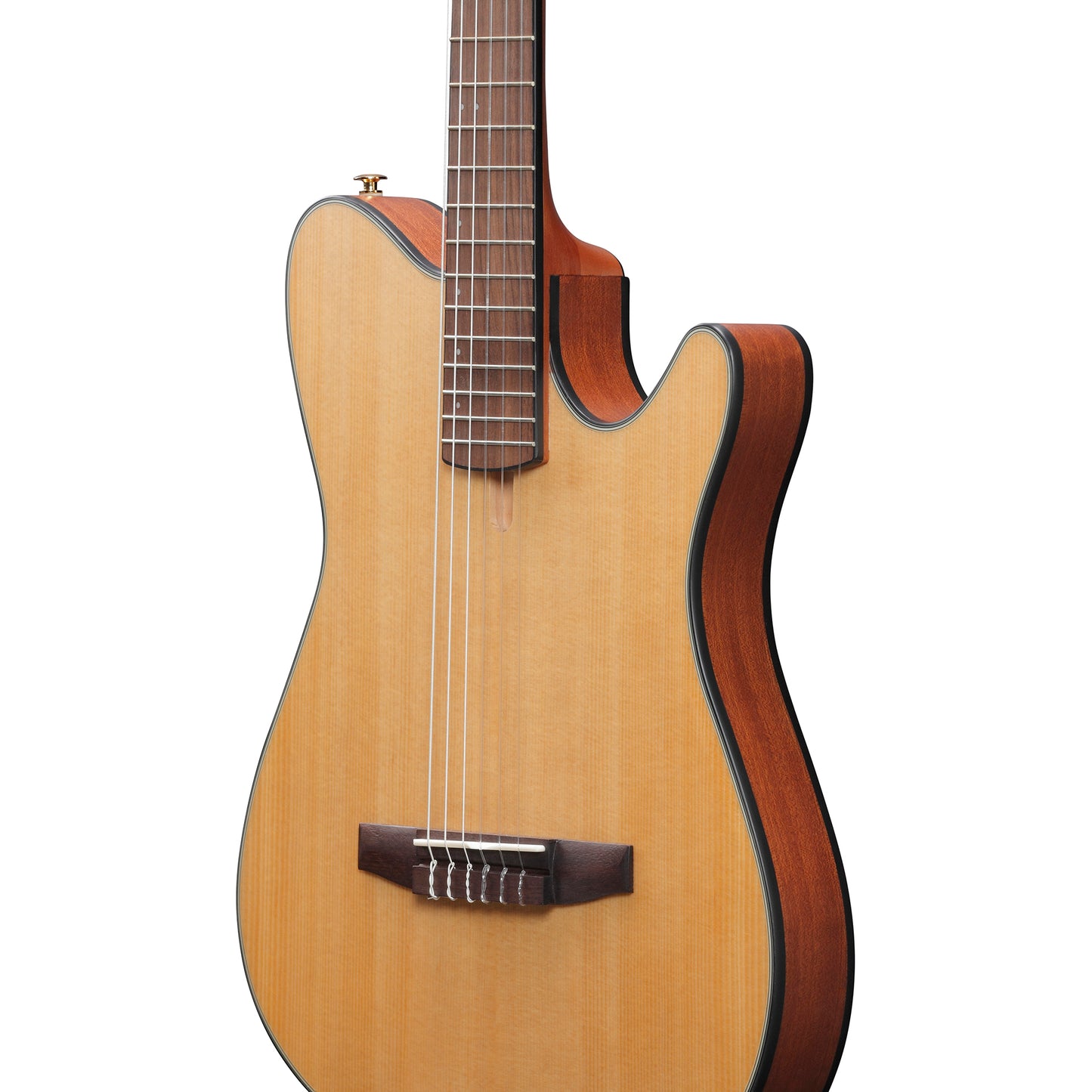 Ibanez FRH10NNTF FRH Thinline Nylon Acoustic-Electric Guitar, Natural