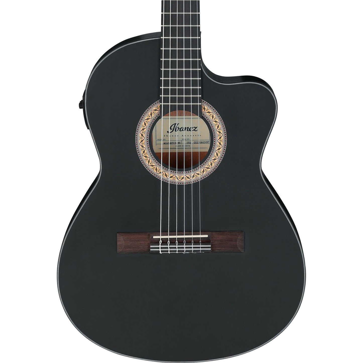 Ibanez GA5MHTCEWK Acoustic Electric Guitar, Weathered Black Open Pore