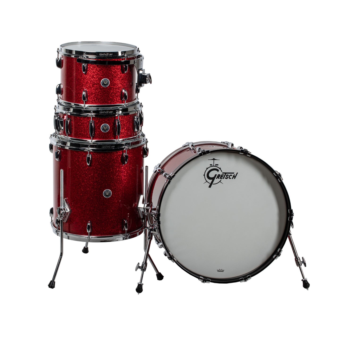 Gretsch Brooklyn Series 4-Piece Drum Kit - Red Sparkle