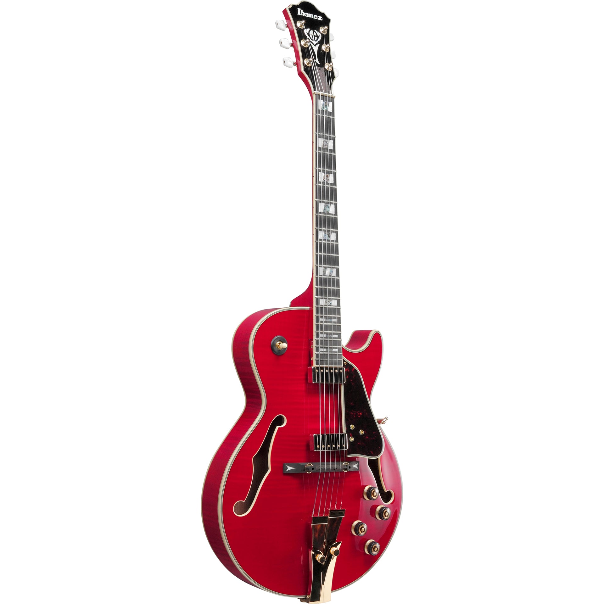 Ibanez GB10SEFMSRR George Benson Semi-Hollow Electric Guitar, Sapphire Red