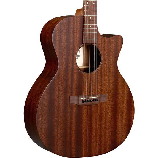 Martin GPC-10E Acoustic Electric Guitar - Sapele Body and Top, Dark Mahogany