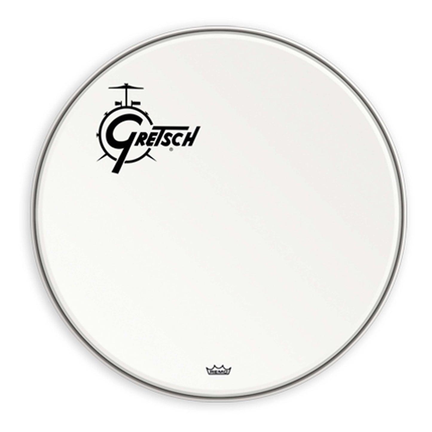 Gretsch GRDHCW22O 22" Gretsch Offset Logo Coated Bass Drum Head