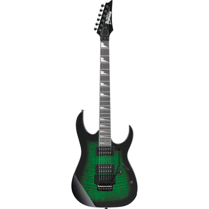 Ibanez GRG320FATEB GIO RG 6-String Electric Guitar, Transparent Emerald Burst