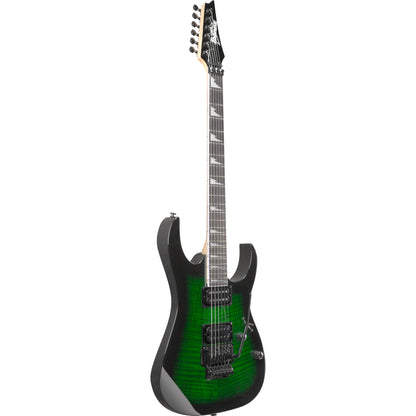 Ibanez GRG320FATEB GIO RG 6-String Electric Guitar, Transparent Emerald Burst