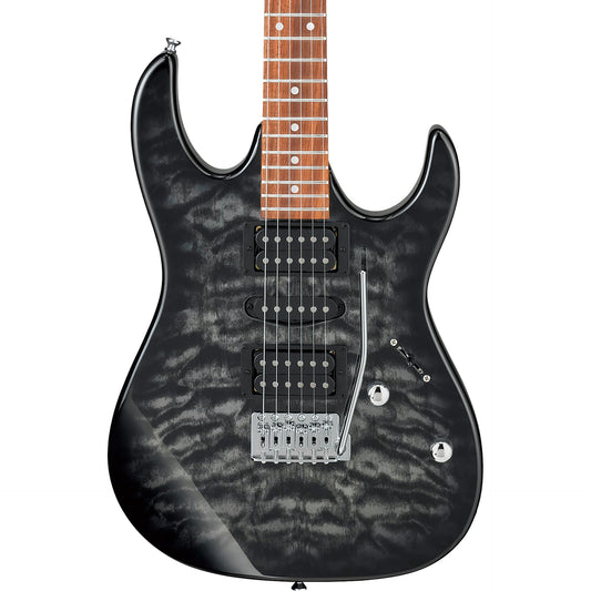 Ibanez GRX70QATKS RX Gio Electric Guitar, Transparent Black