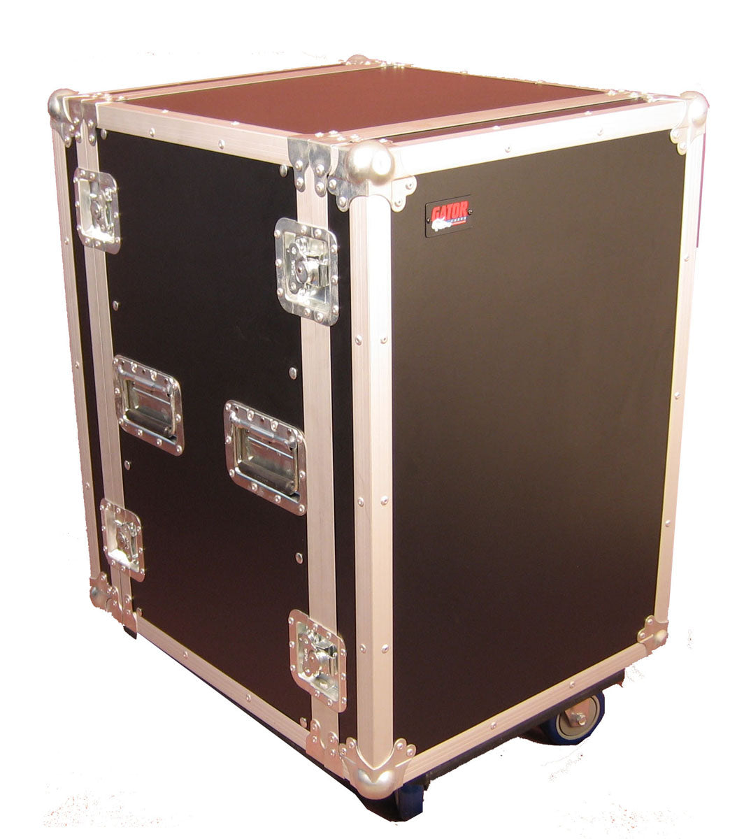 Gator Cases G-Tour 16U Cast TOUR-Style ATA Flight Rack Case with Casters