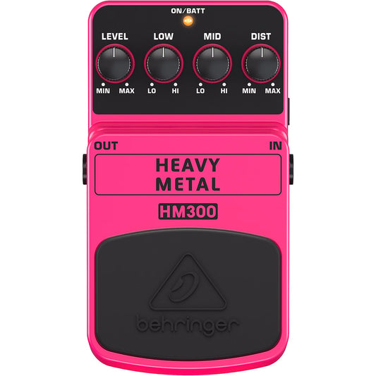 Behringer Heavy Metal HM300 Distortion Guitar Effects Pedal