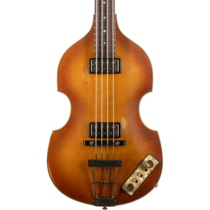 Hofner 1963 Relic Hollowbody Electric Violin Bass - Authentic Aged Sunburst