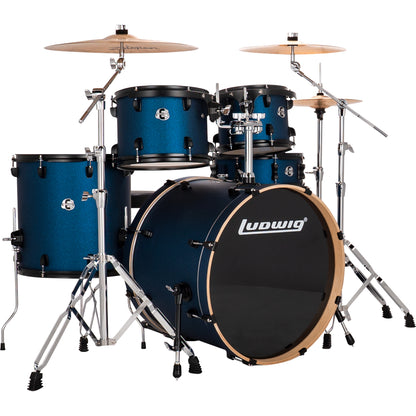 Ludwig Evolution 5-Piece Drum Kit - Blue Stardust