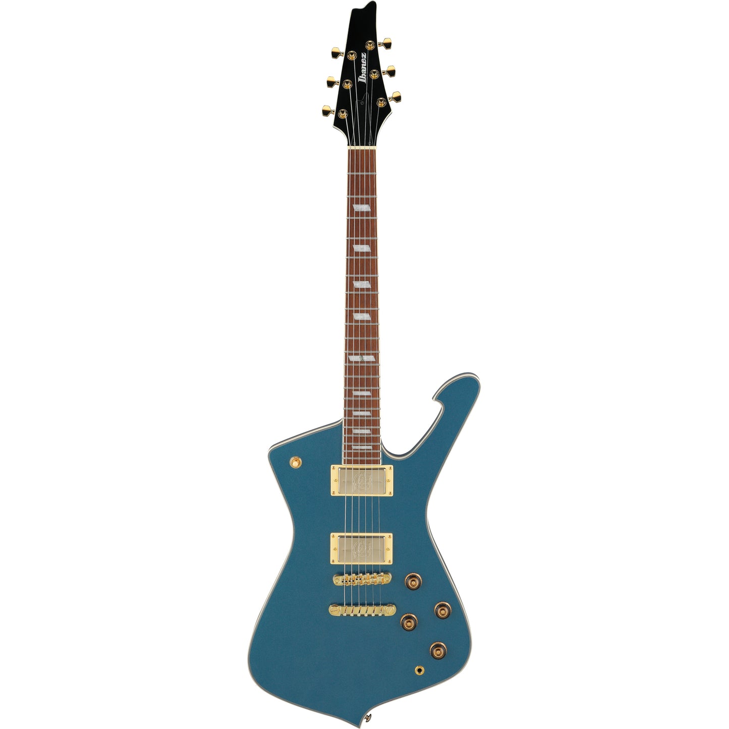 Ibanez IC420ABM Iceman 6-String Electric Guitar, Antique Blue Metallic