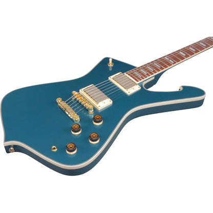 Ibanez IC420ABM Iceman 6-String Electric Guitar, Antique Blue Metallic