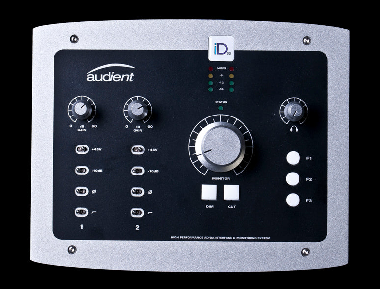 Audient iD22 High Performance AD/DA Interface & Monitoring System