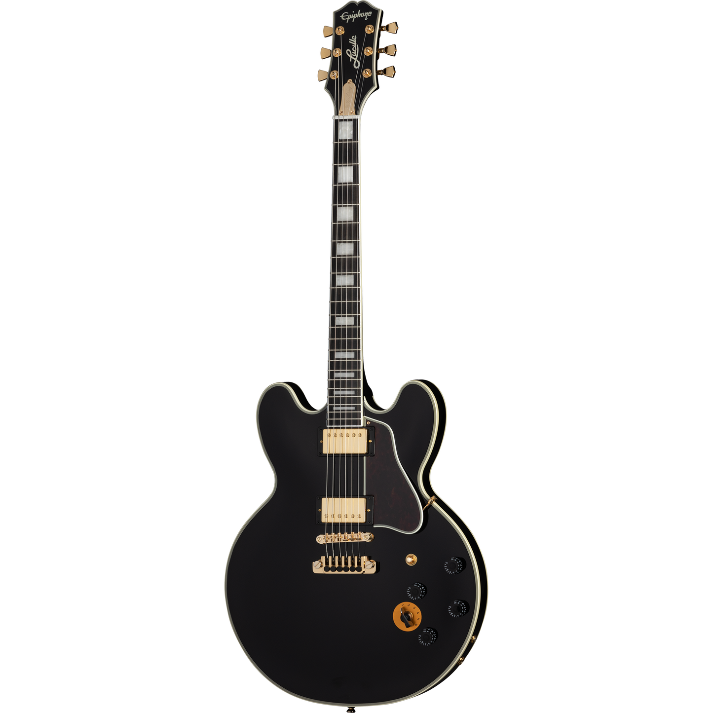 Epiphone B.B. King Lucille Semi Hollow Electric Guitar, Transparent Ebony