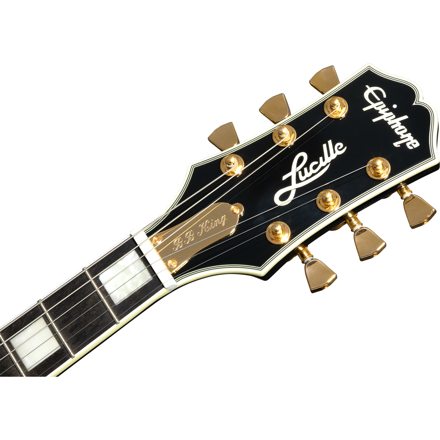 Epiphone B.B. King Lucille Semi Hollow Electric Guitar, Transparent Ebony