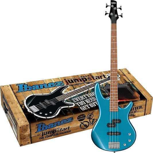 Ibanez IJSR190N MLB SR 4-String Bass Package, Metallic Light Blue